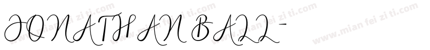 JONATHAN BALL字体转换